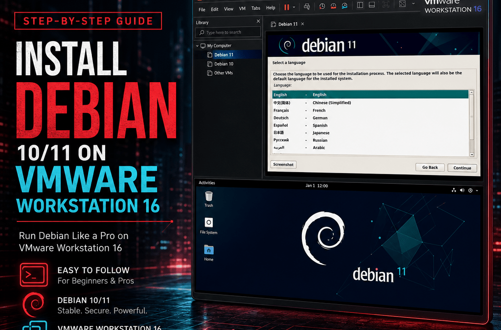 Instalación de Debian 10 / 11 en VMWare Workstation 16.