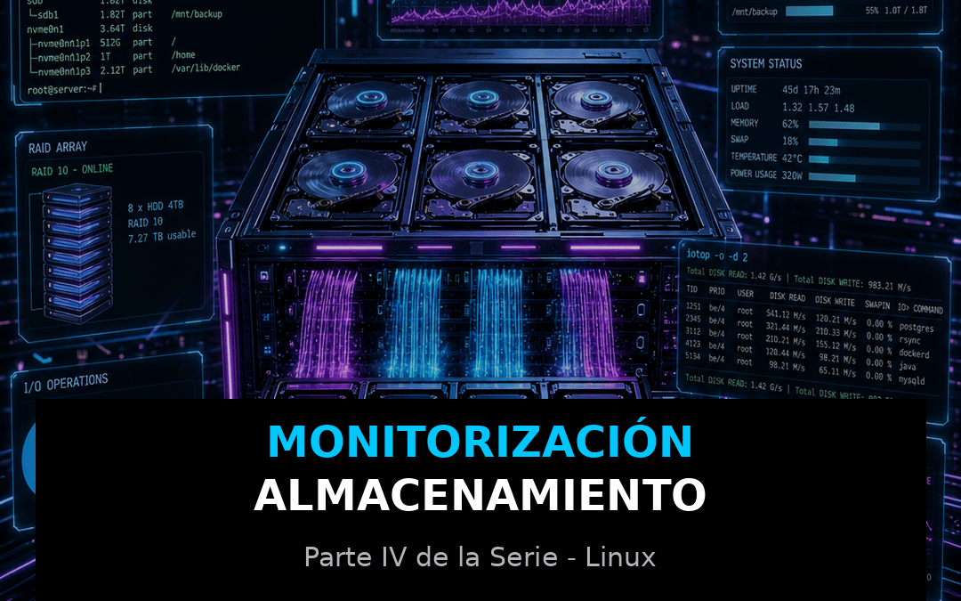 Cómo monitorizar recursos de hardware del sistema: Parte IV – Almacenamiento