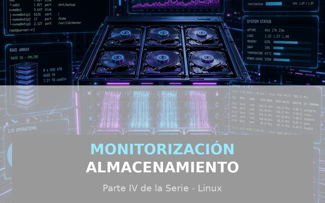 Cómo monitorizar recursos de hardware del sistema: Parte IV – Almacenamiento