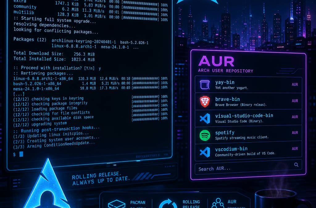 Administración de paquetería en Linux: Parte III – ArchLinux y derivados