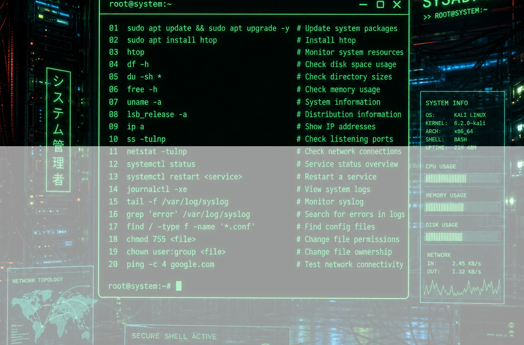 Los 20 comandos más importantes de Linux que todo sysadmin debe saber