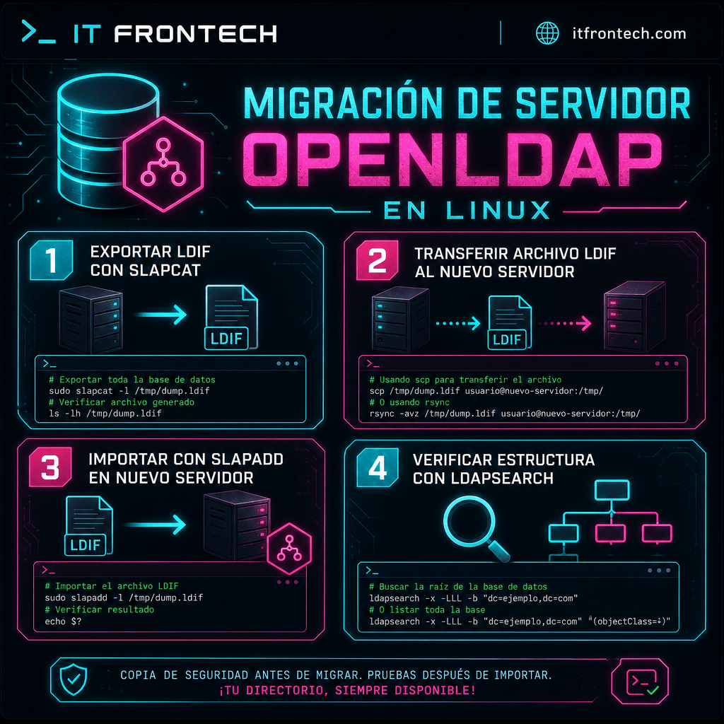 Infografía: Migración de Servidor OpenLDAP