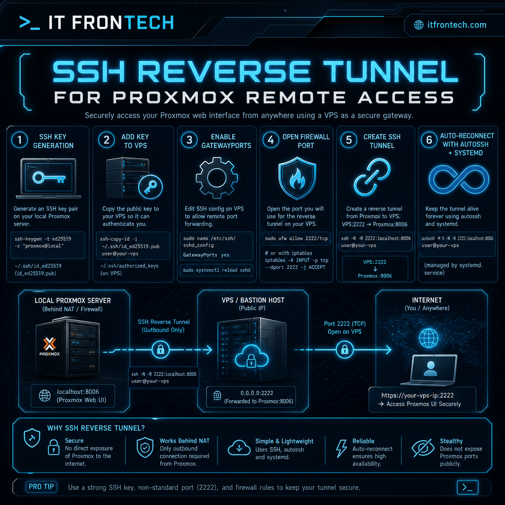 Infografía SSH Reverse Tunnel