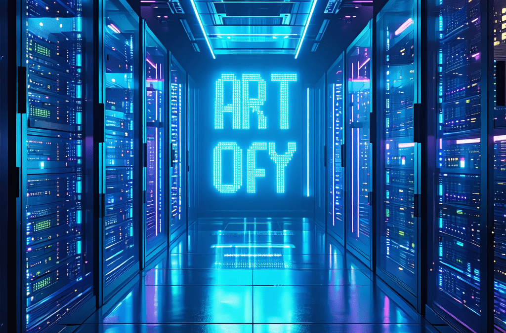 🎨 Art of the Day — Data Center Neon