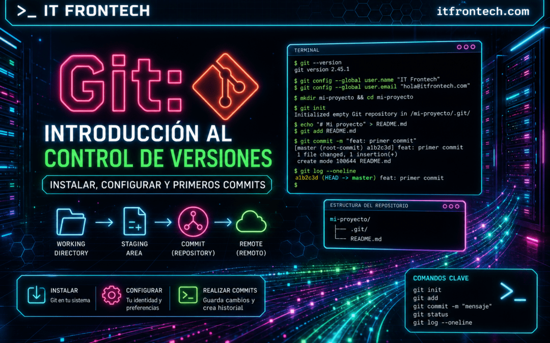 Git: Introducción al control de versiones — instalar, configurar y primeros commits